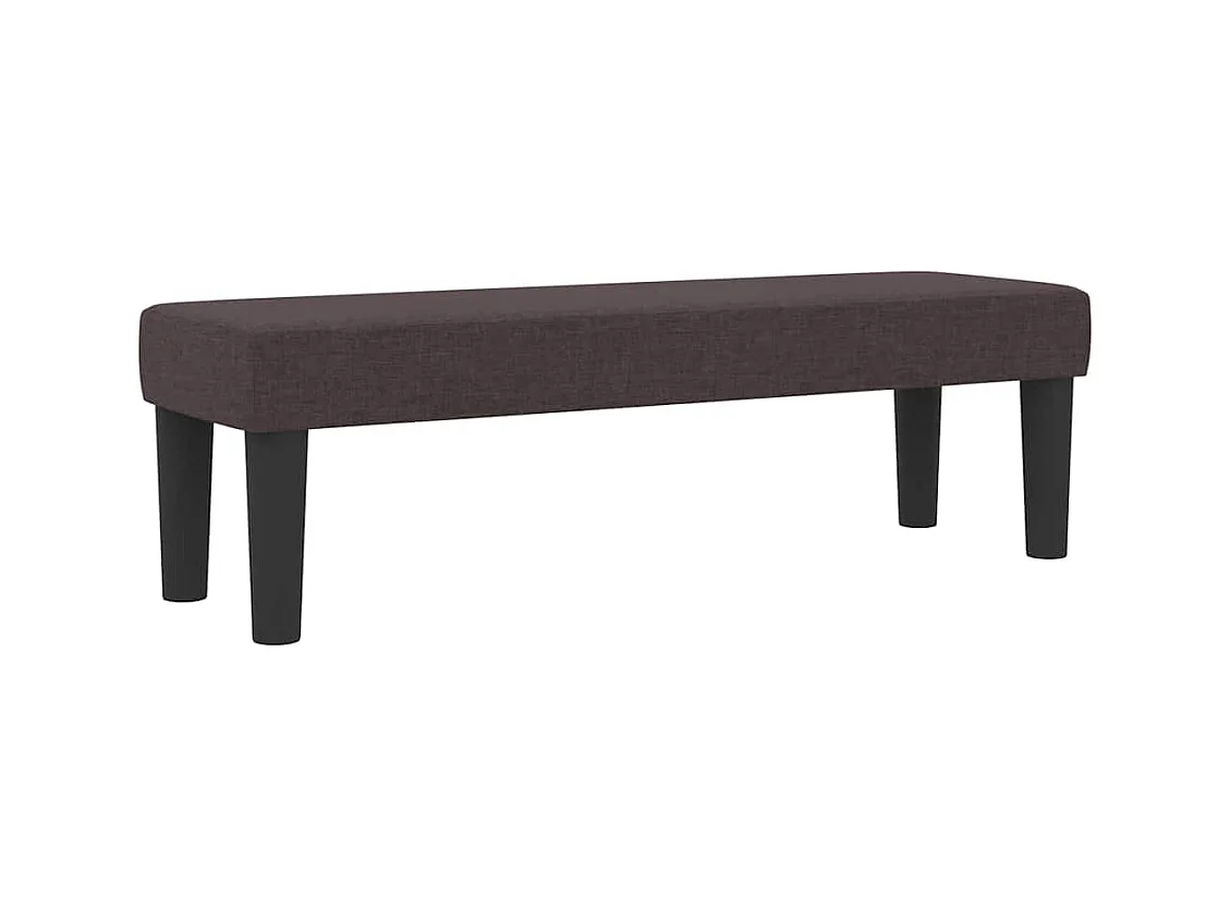 Cama Box com colchão Marrom Escuro 140 x 200 cm tecido