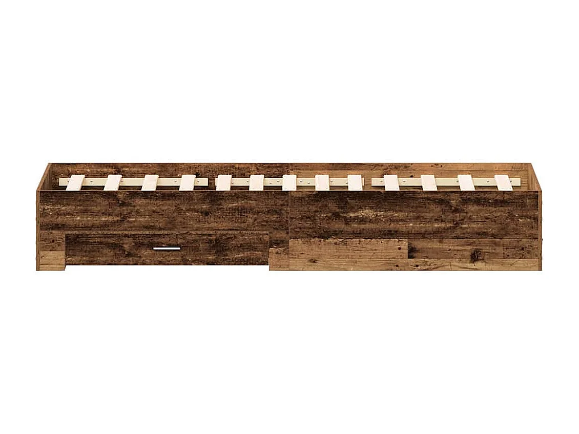Estructura de cama con cajones Madera vieja 120 x 200 cm
