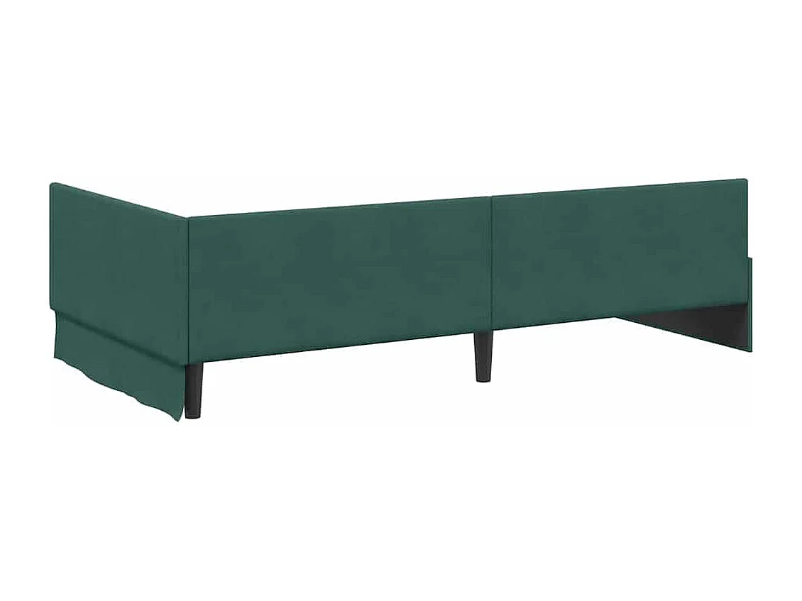 Estrutura de Cama de Canto Outros Verde-escuro 100 x 200 cm