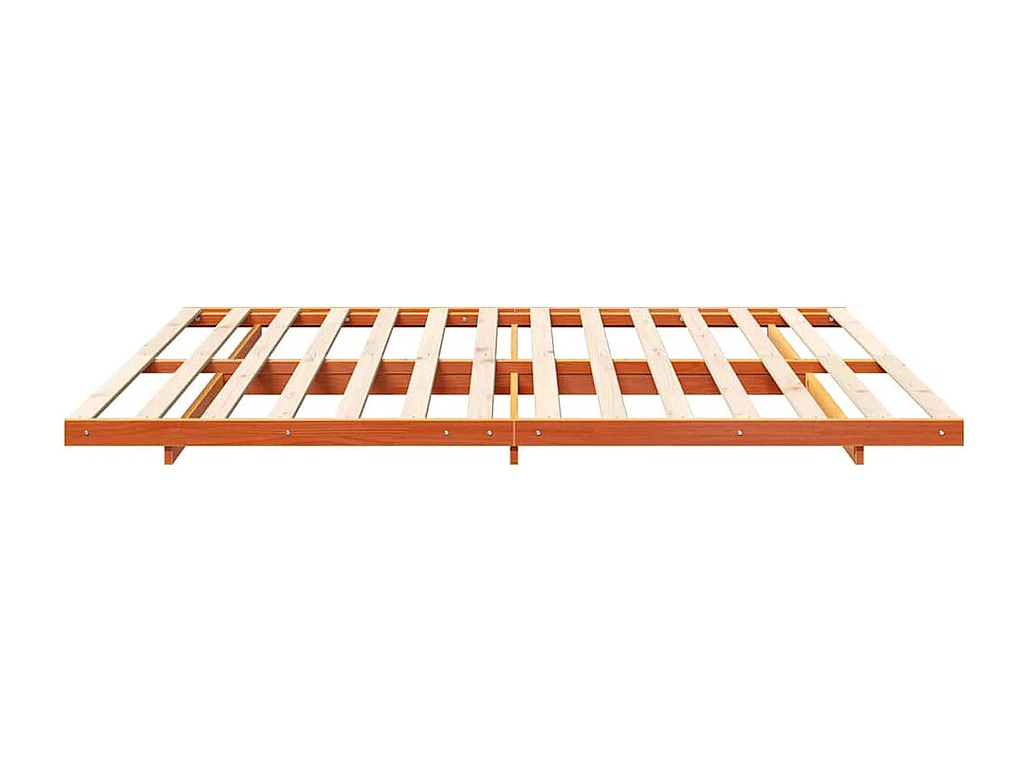 Estructura de cama Marrón cera 200 x 210 cm