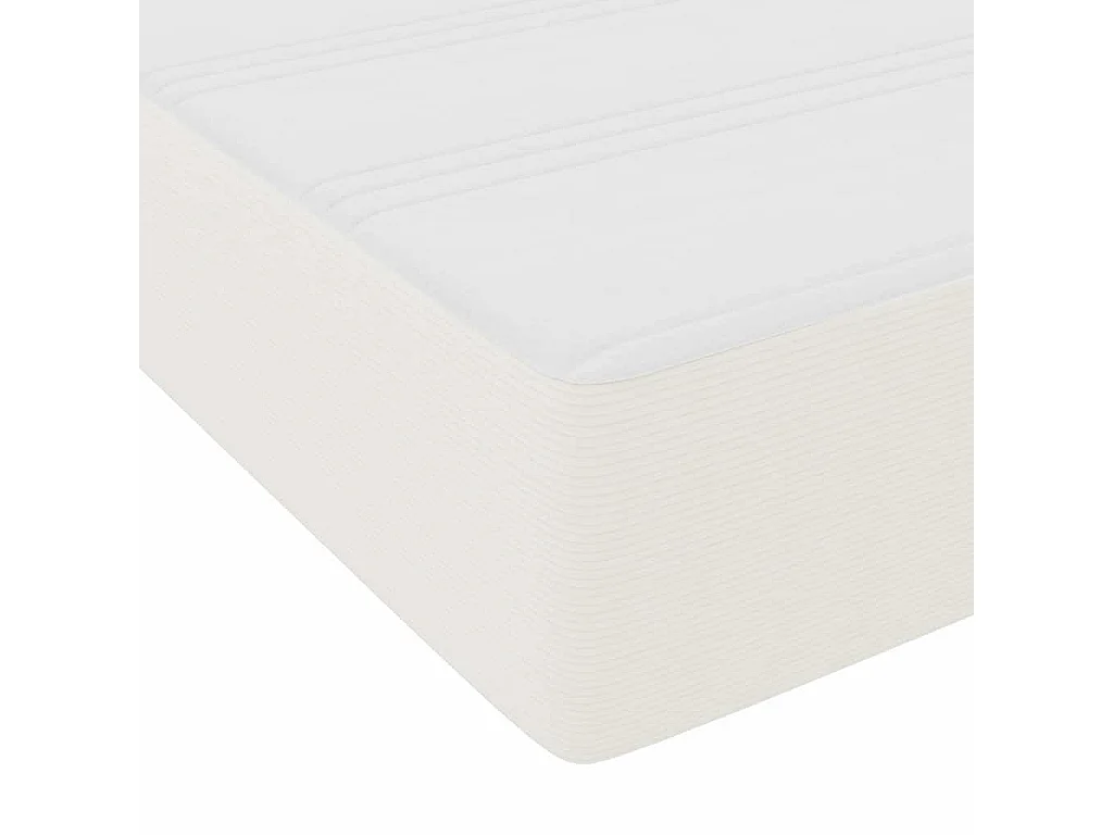 Estructura de cama Crema 120 x 200 cm Telas de pana