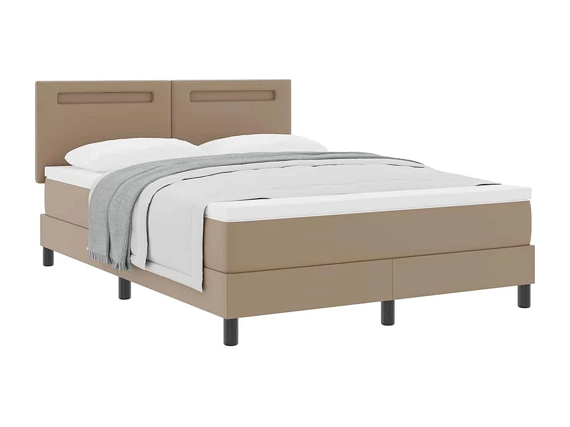 Estructura de cama con colchón Capuchino 140 x 190 cm