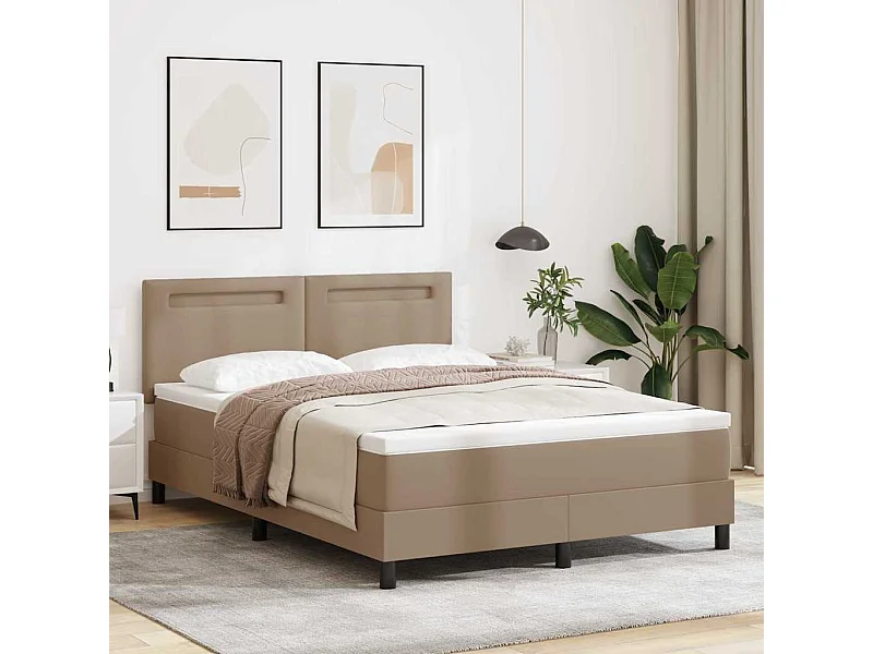 Estrutura de Cama com Colchão Cappuccino 140 x 190 cm