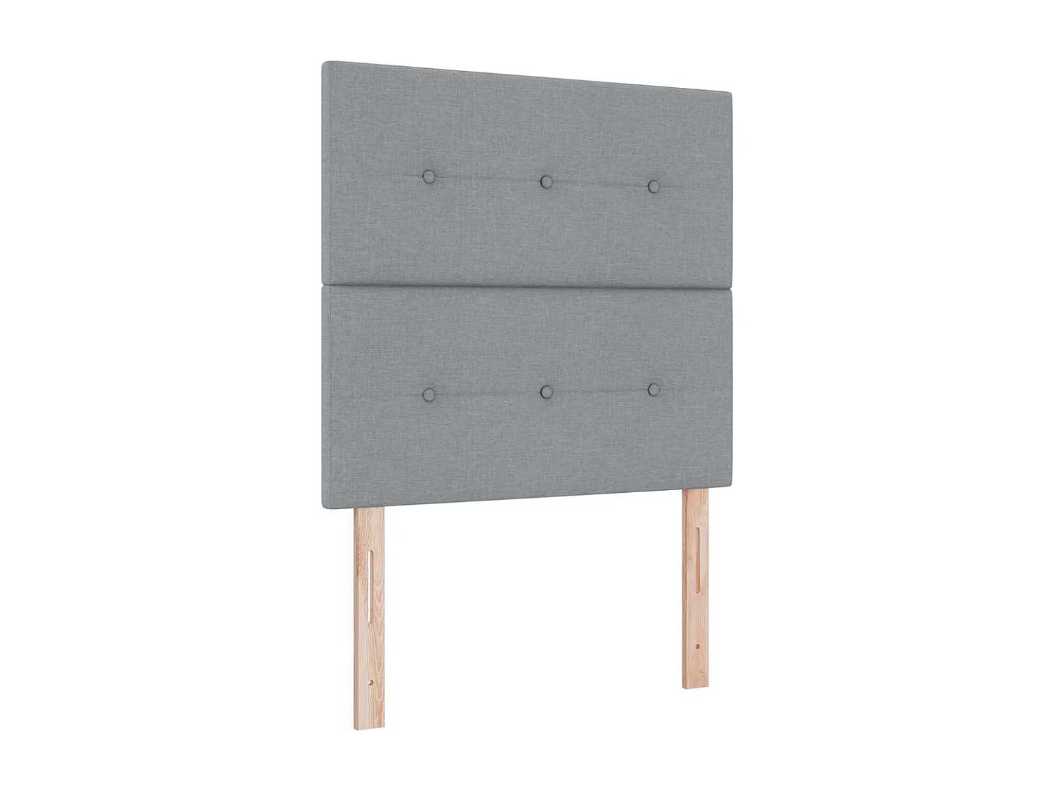 Cadre de lit avec tête de lit Gris clair 120 x 200 cm tissu