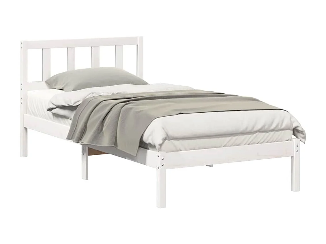 Estructura de cama Blanco 80 x 200 cm Madera maciza de pino