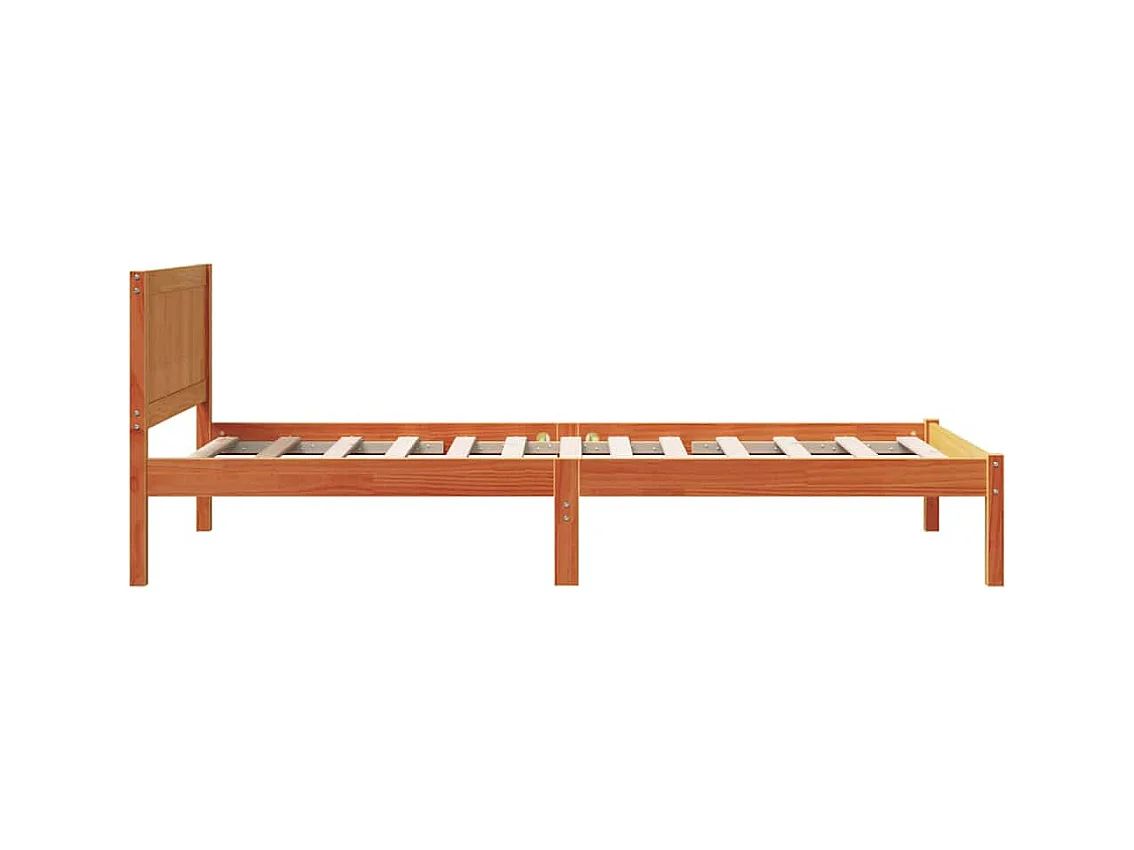 Cadre de lit Marron 100 x 200 cm Bois de pin massif