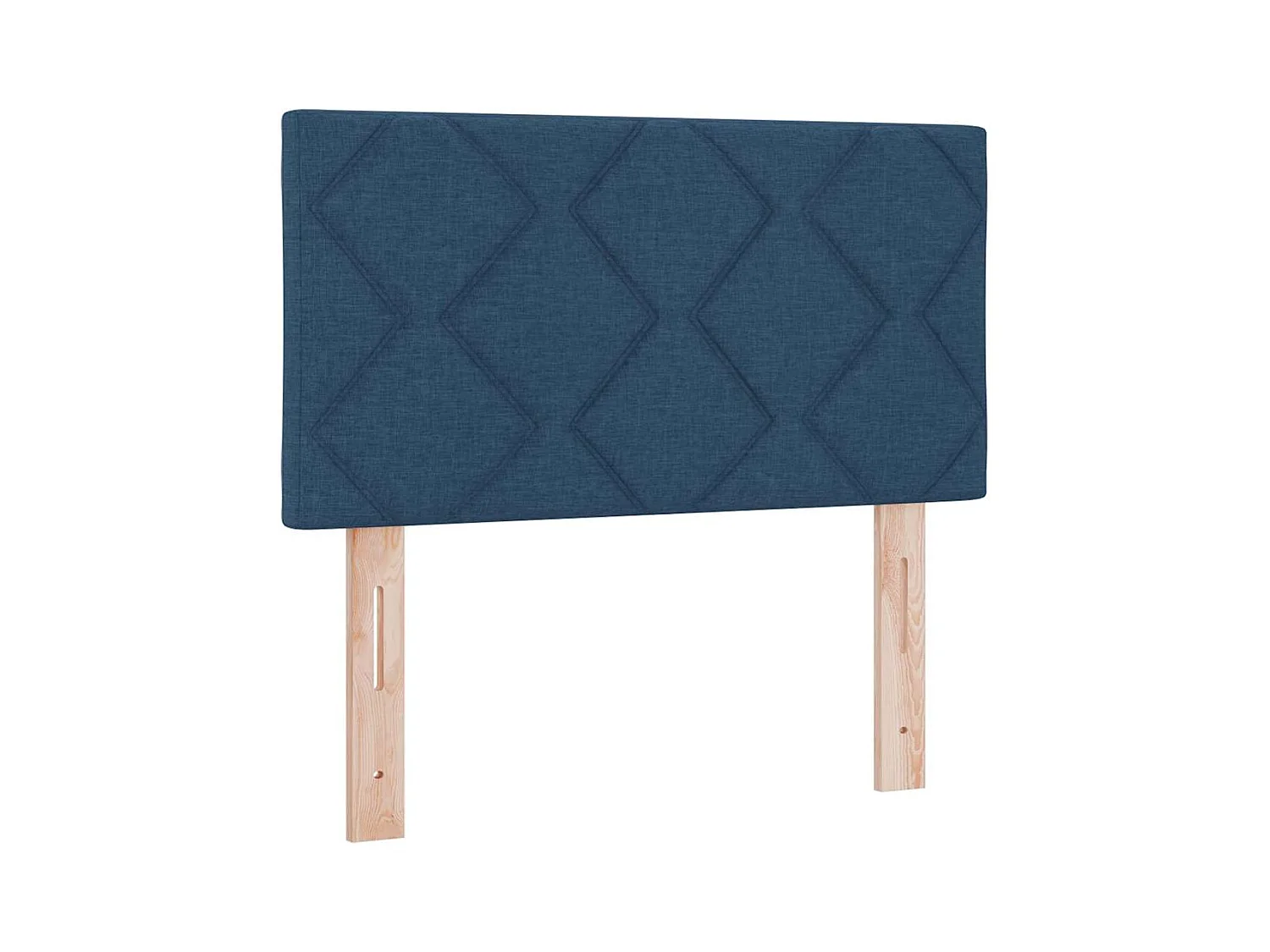 Cadre de lit avec matelas Bleu 80 x 200 cm tissu