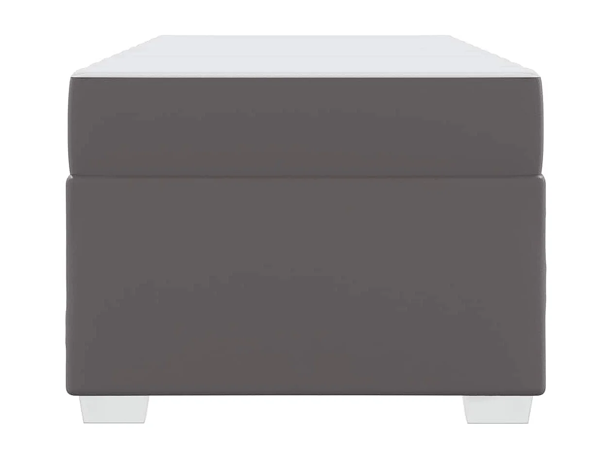 Cadre de lit Gris 90 x 200 cm Faux cuir