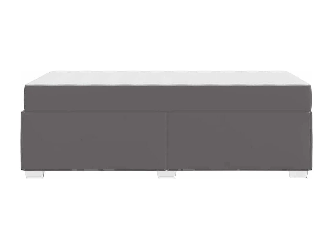 Cadre de lit Gris 90 x 200 cm Faux cuir