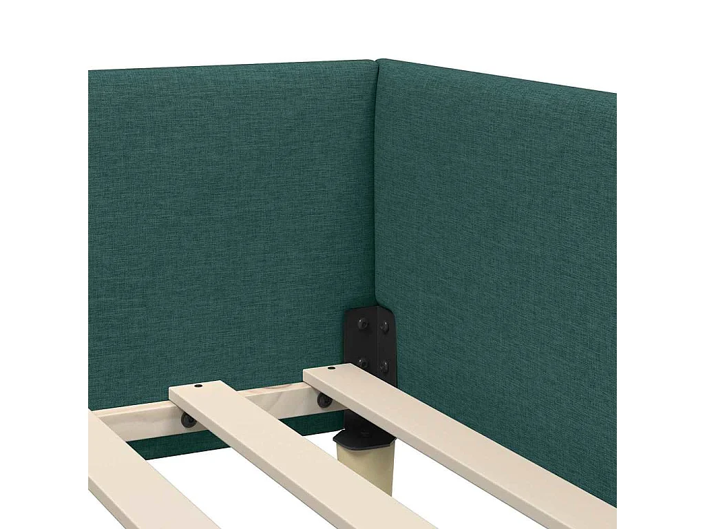 Cadre de lit d'angle Autre Vert foncé 100 x 200 cm