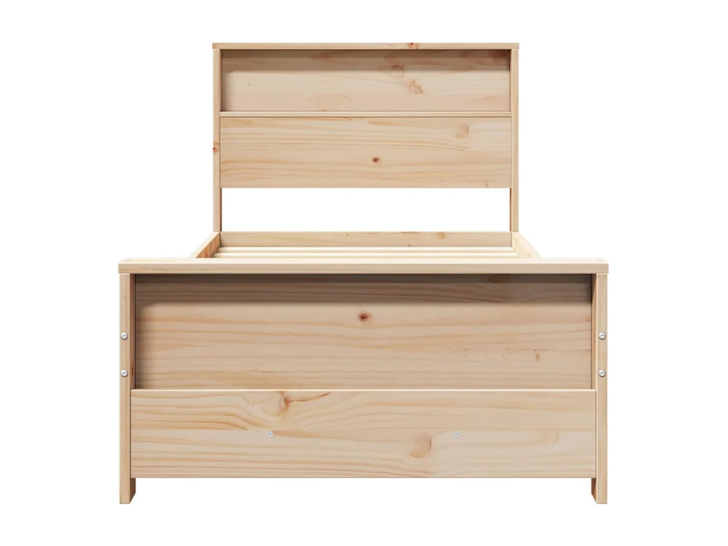 Cadre de lit Marron 90 x 200 cm Bois massif en pin