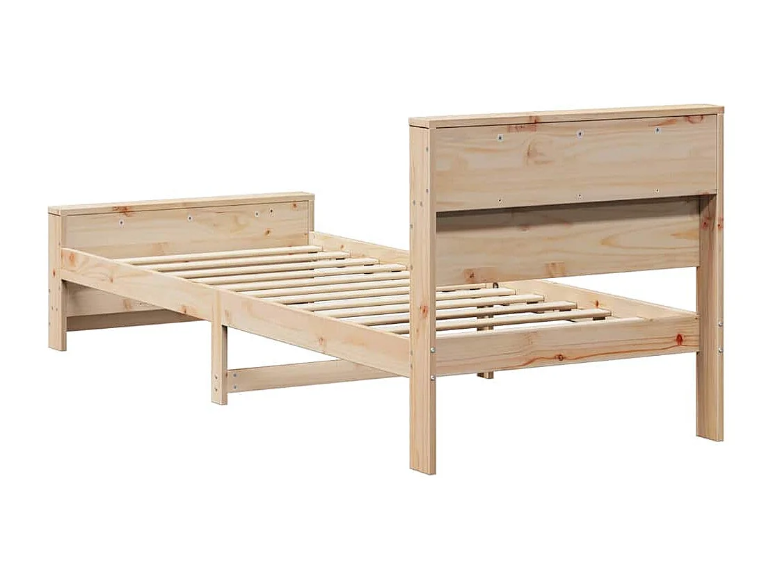 Cadre de lit Marron 90 x 200 cm Bois massif en pin