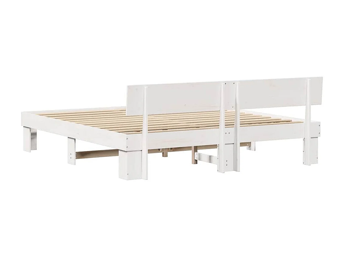 Estructura de cama 180 x 200 cm Madera maciza de pino