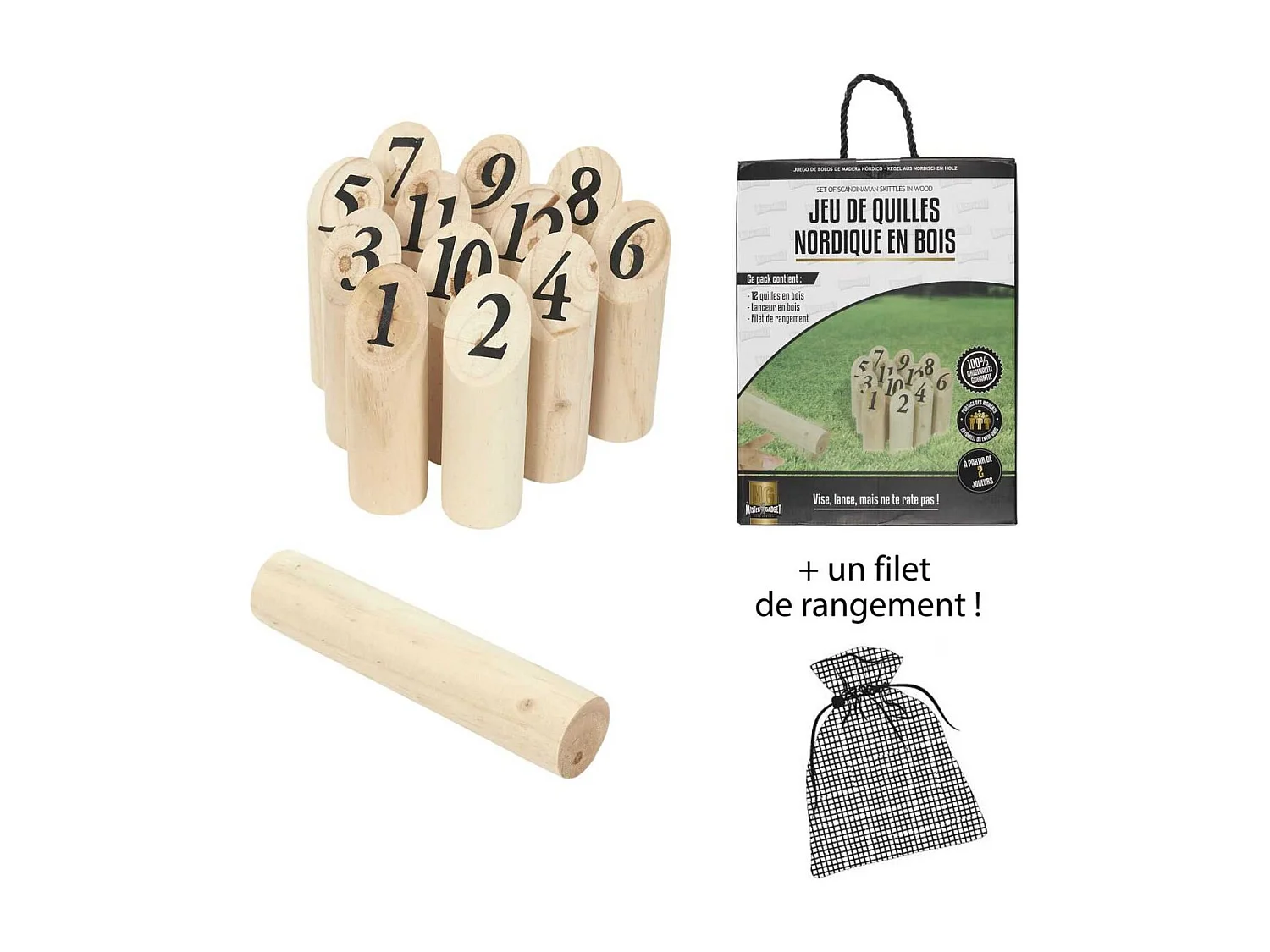 Jeu de Quilles Nordique en Bois - KETTEL