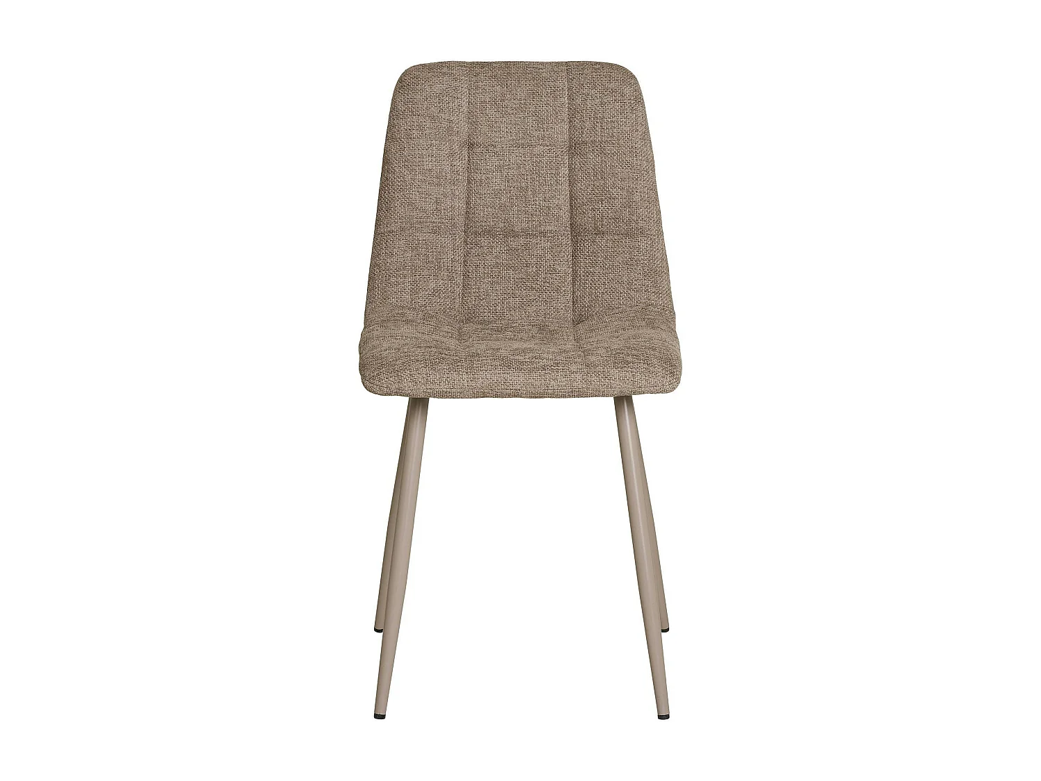 Chaise de salle à manger gris chiné motif damier (lot de 2) TARAZ