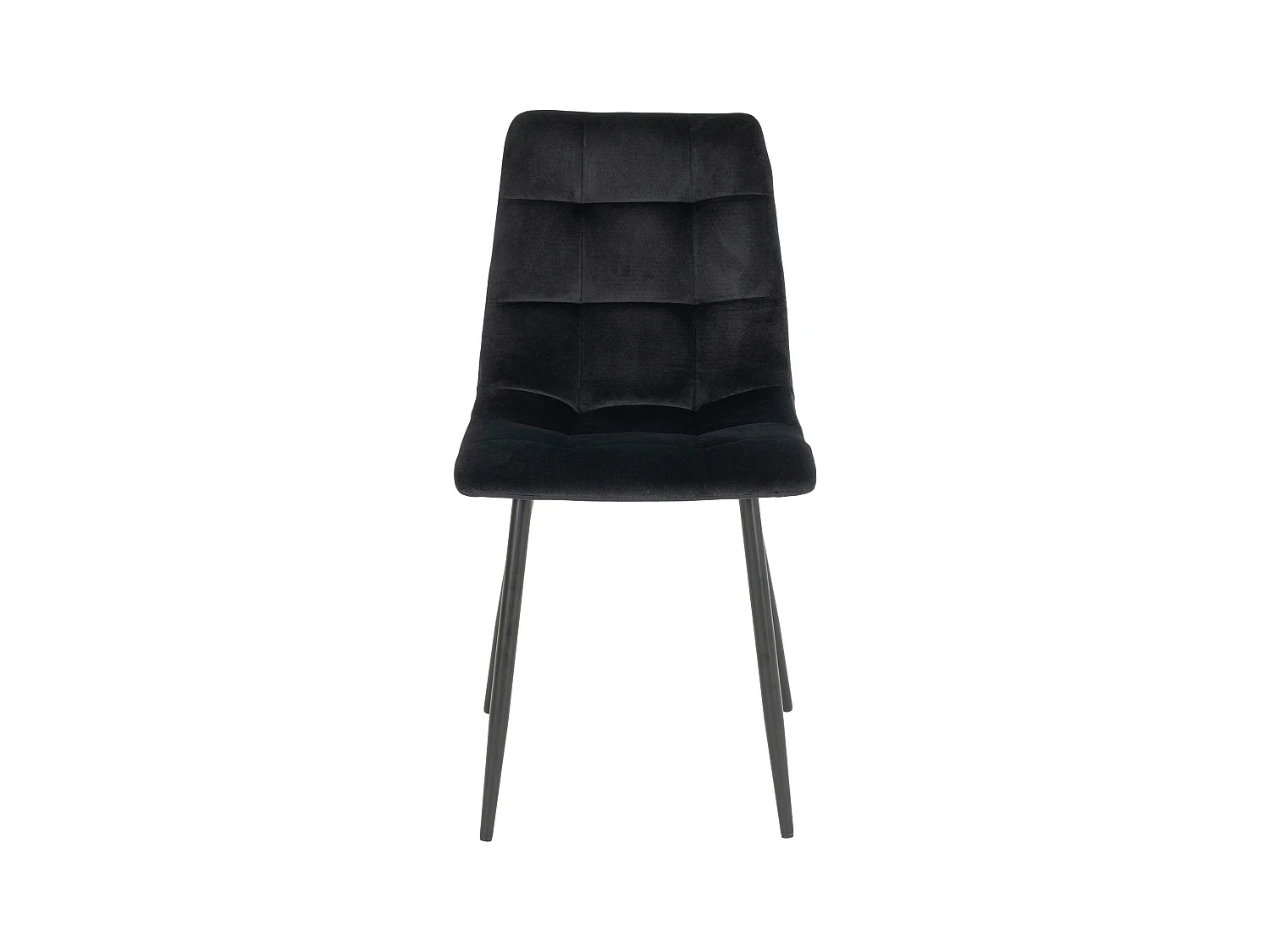 Chaise de salle à manger noire motif damier (lot de 2) TARAZ