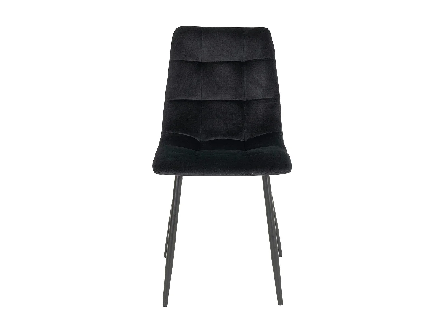 Chaise de salle à manger noire motif damier (lot de 2) TARAZ