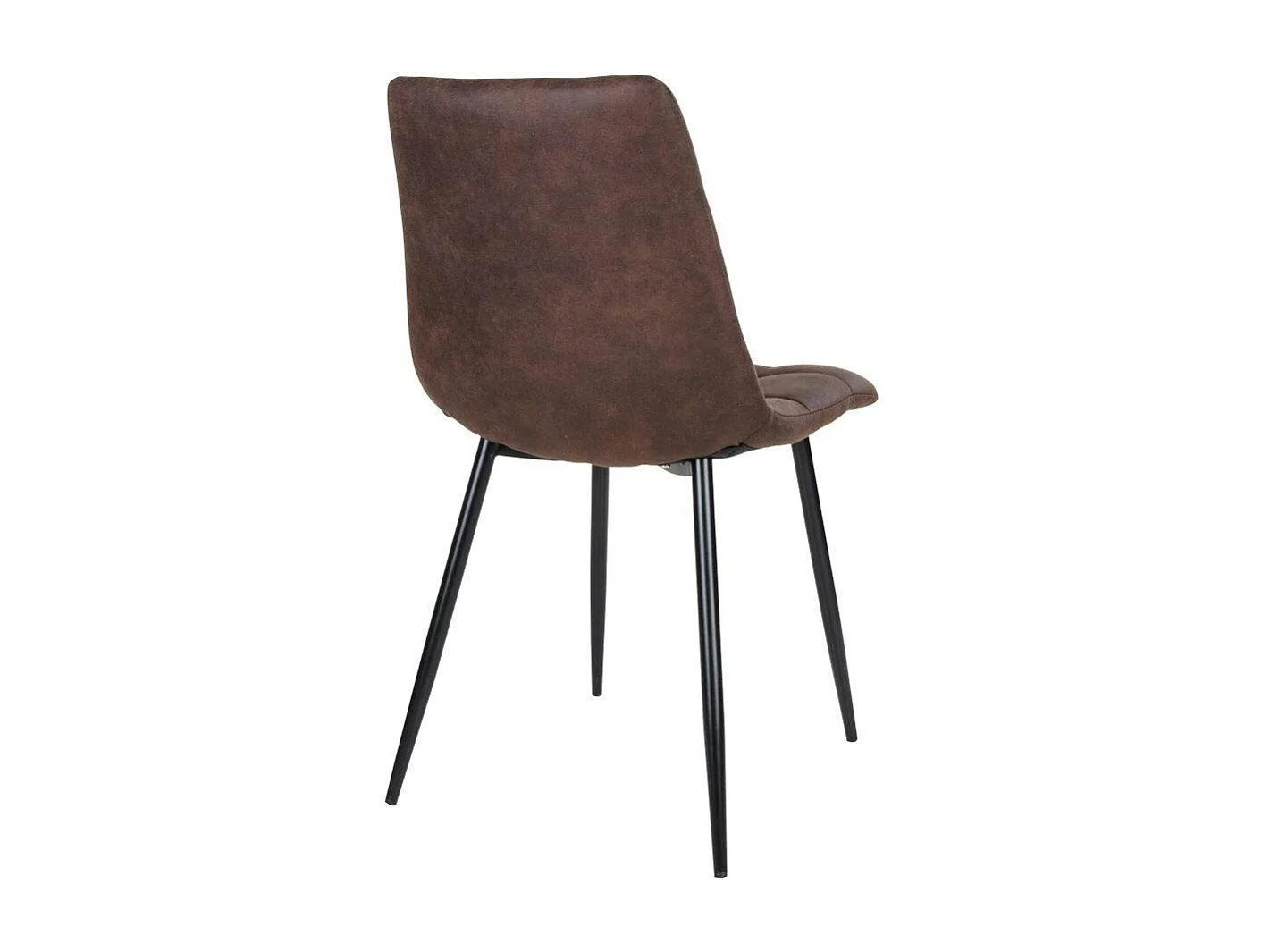 Chaise de salle à manger marron motif damier (lot de 2) TARAZ