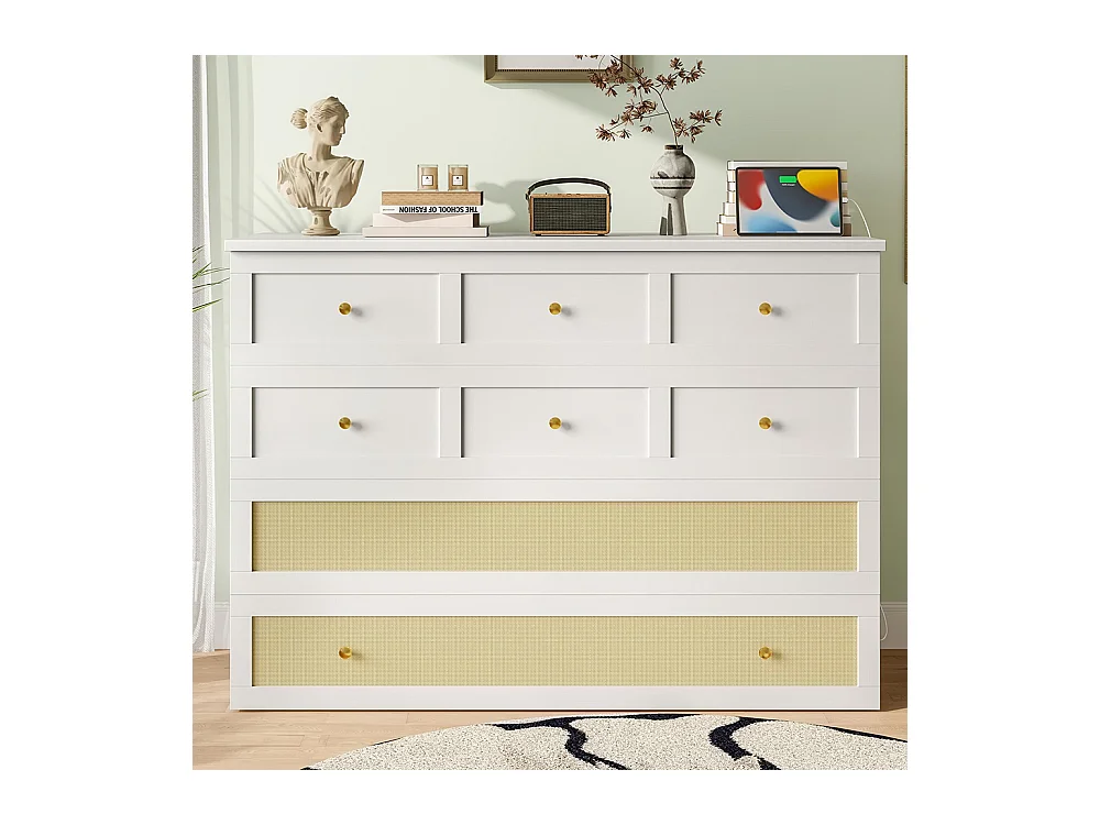 Lit escamotable mobile 140x200 cm tiroirs pied étagère tête USB électrique sans matelas blanc