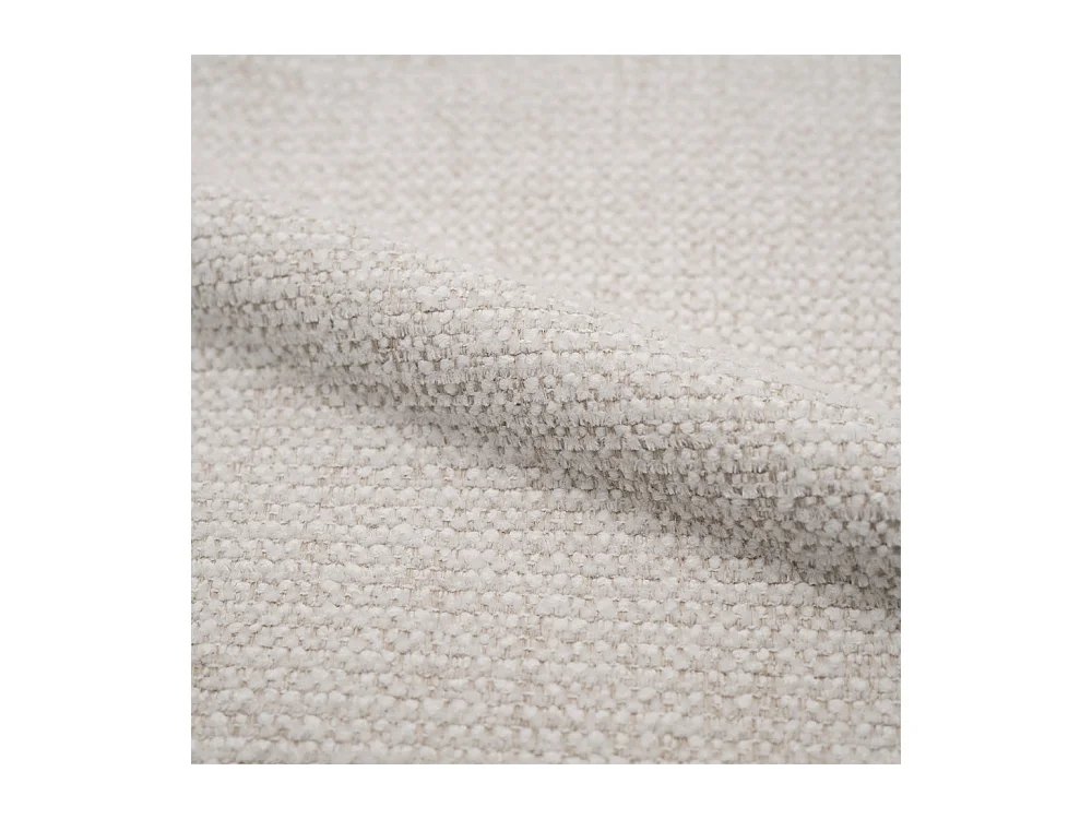 Fauteuil en tissu texturé crème - Nelia