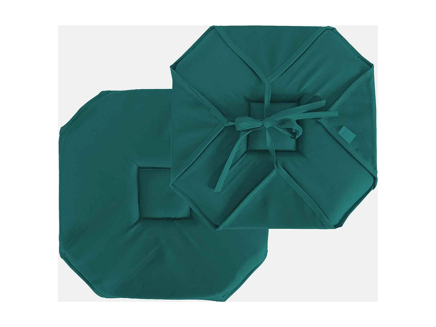 Stuhlkissen mit Klappen und Bändern 40 x 40 cm