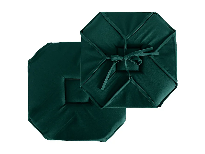 Stuhlkissen mit Klappen und Bändern 40 x 40 cm