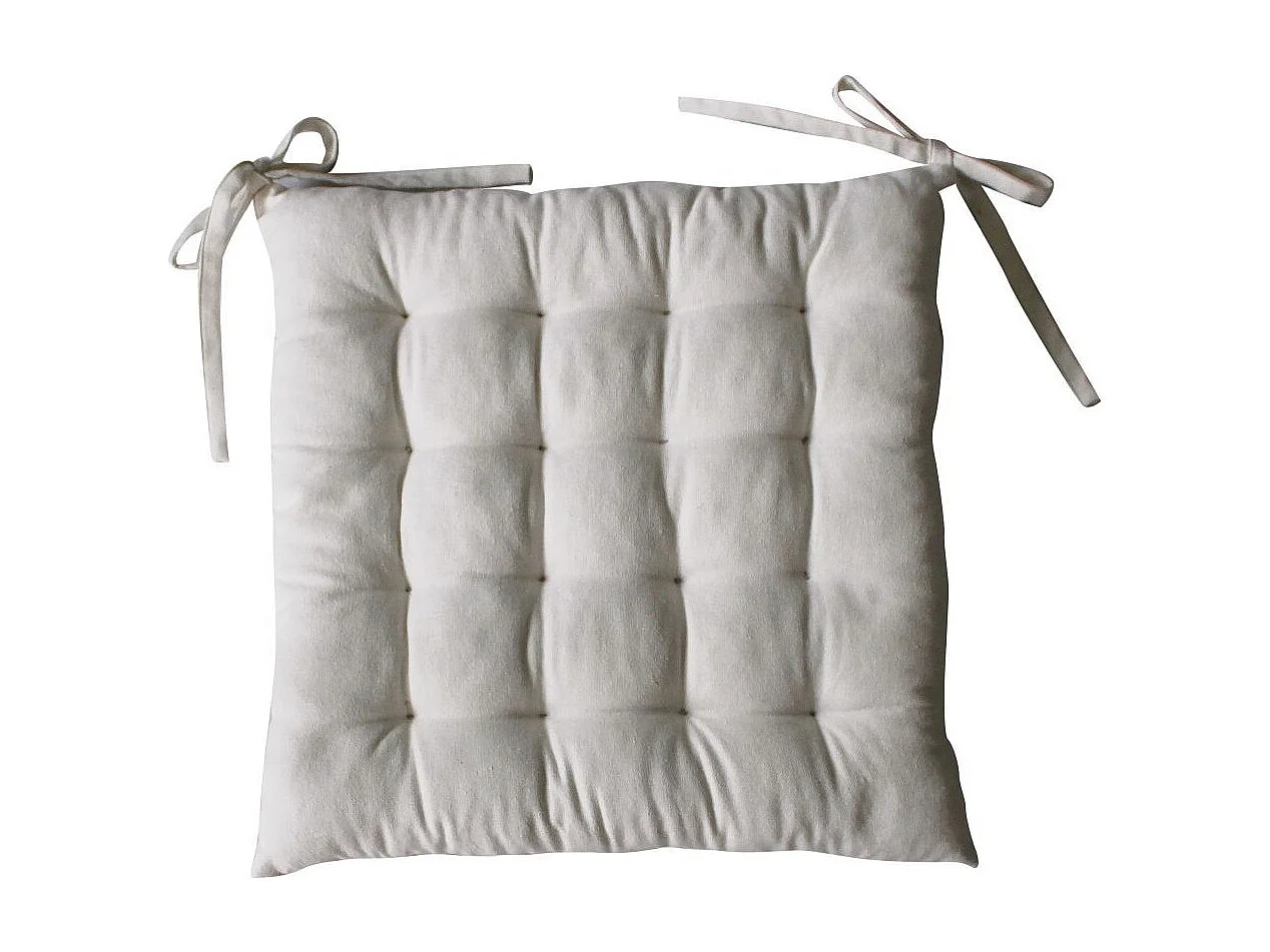 Stuhlkissen aus recycelter Baumwolle 38 x 38 cm