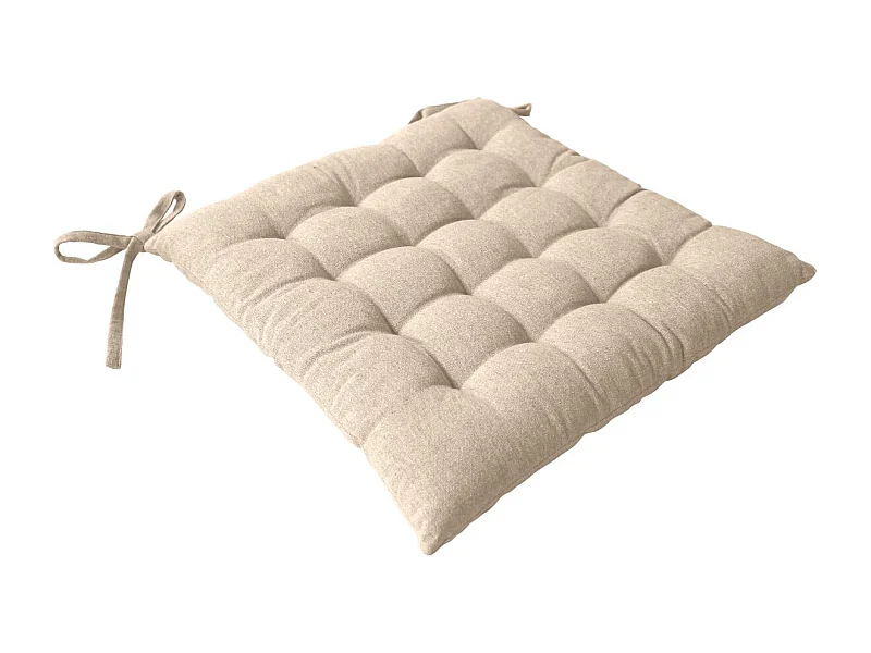 Stuhlkissen aus recycelter Baumwolle 38 x 38 cm
