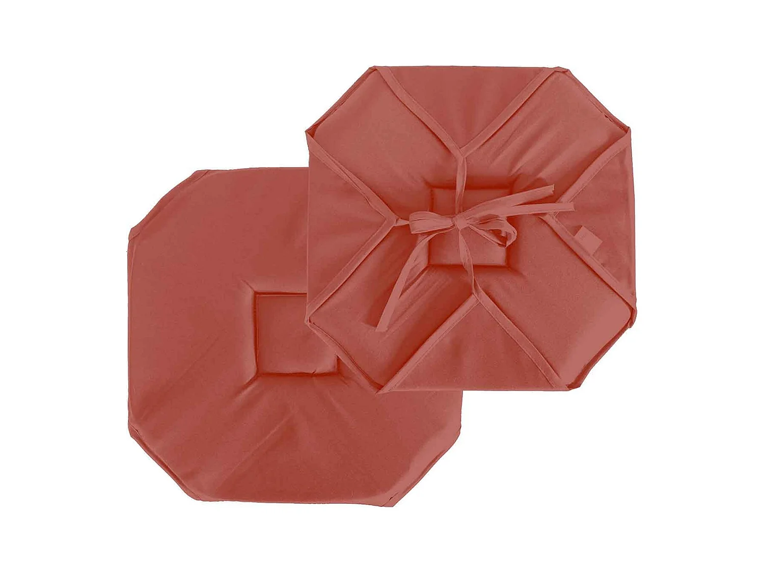 Galette de Chaise Uni "Basic" 40x40cm Terracotta