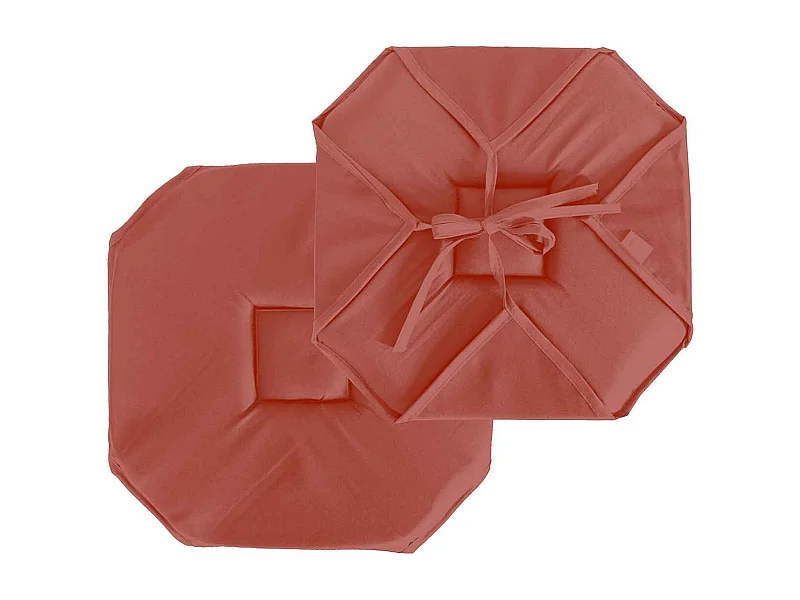 Galette de Chaise Uni "Basic" 40x40cm Terracotta