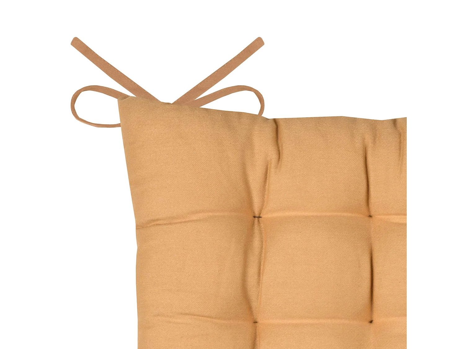 Unifarbene, klassische Stuhlgalette 38 x 38 cm