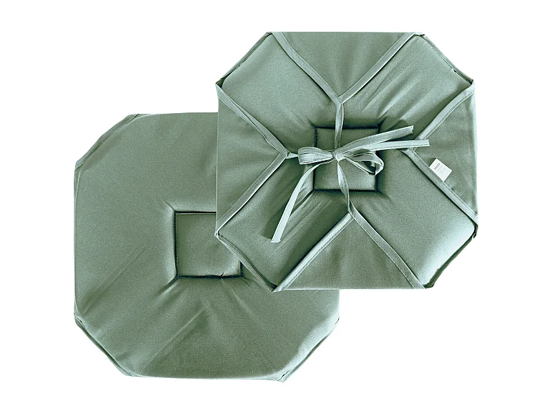 Stuhlkissen mit Klappen und Bändern 40 x 40 cm