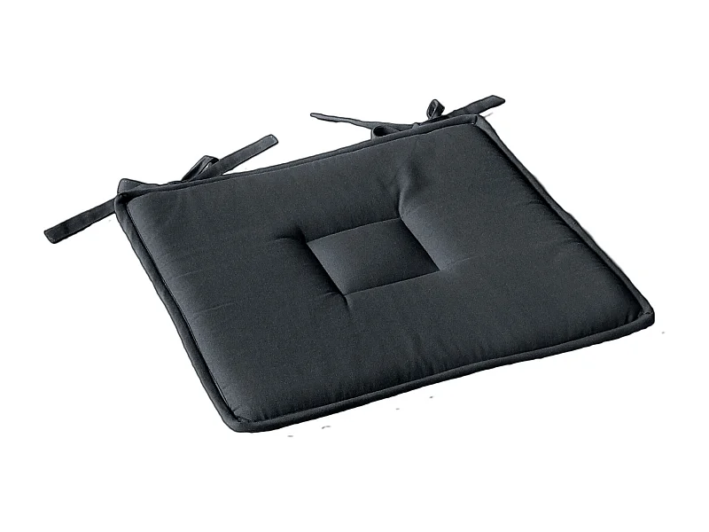 Galette plate unie avec passepoil et nouettes