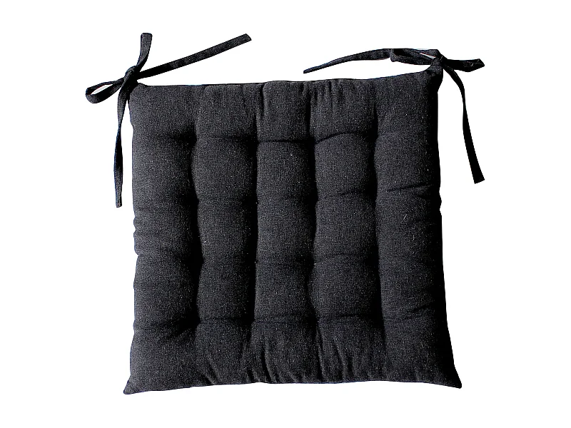 Almohadilla de silla de algodón reciclado 38 x 38 cm