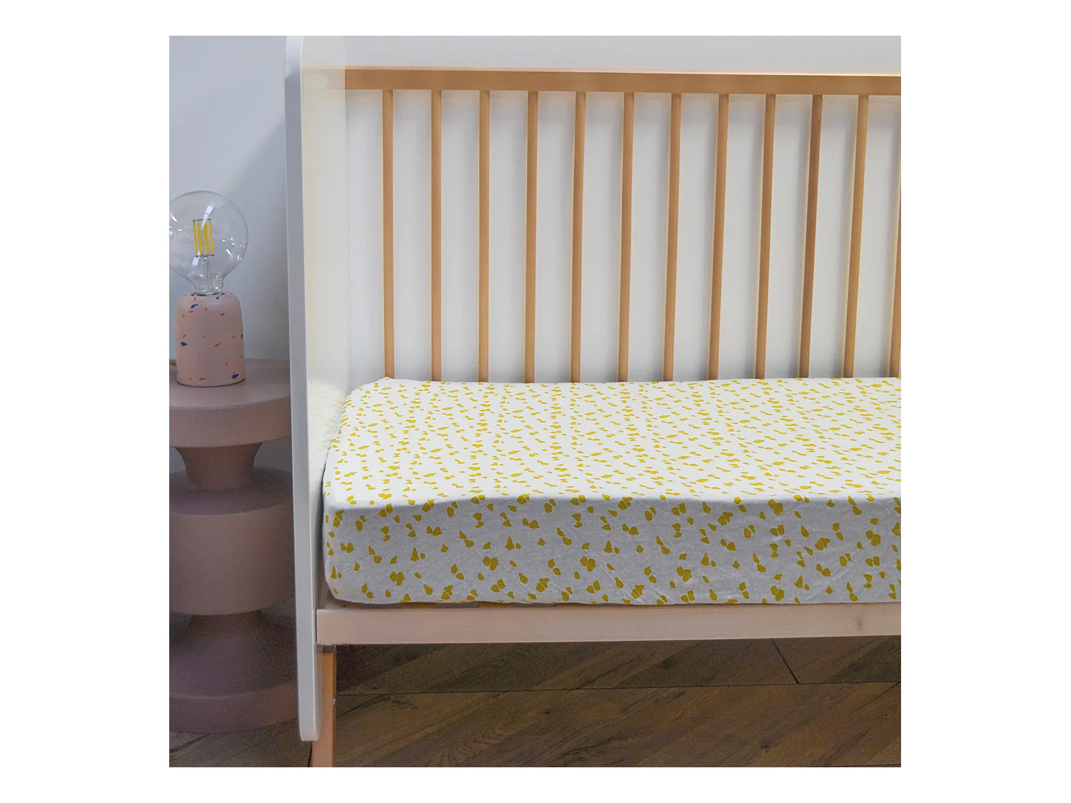 Drap housse Jersey enfant imprimé savane