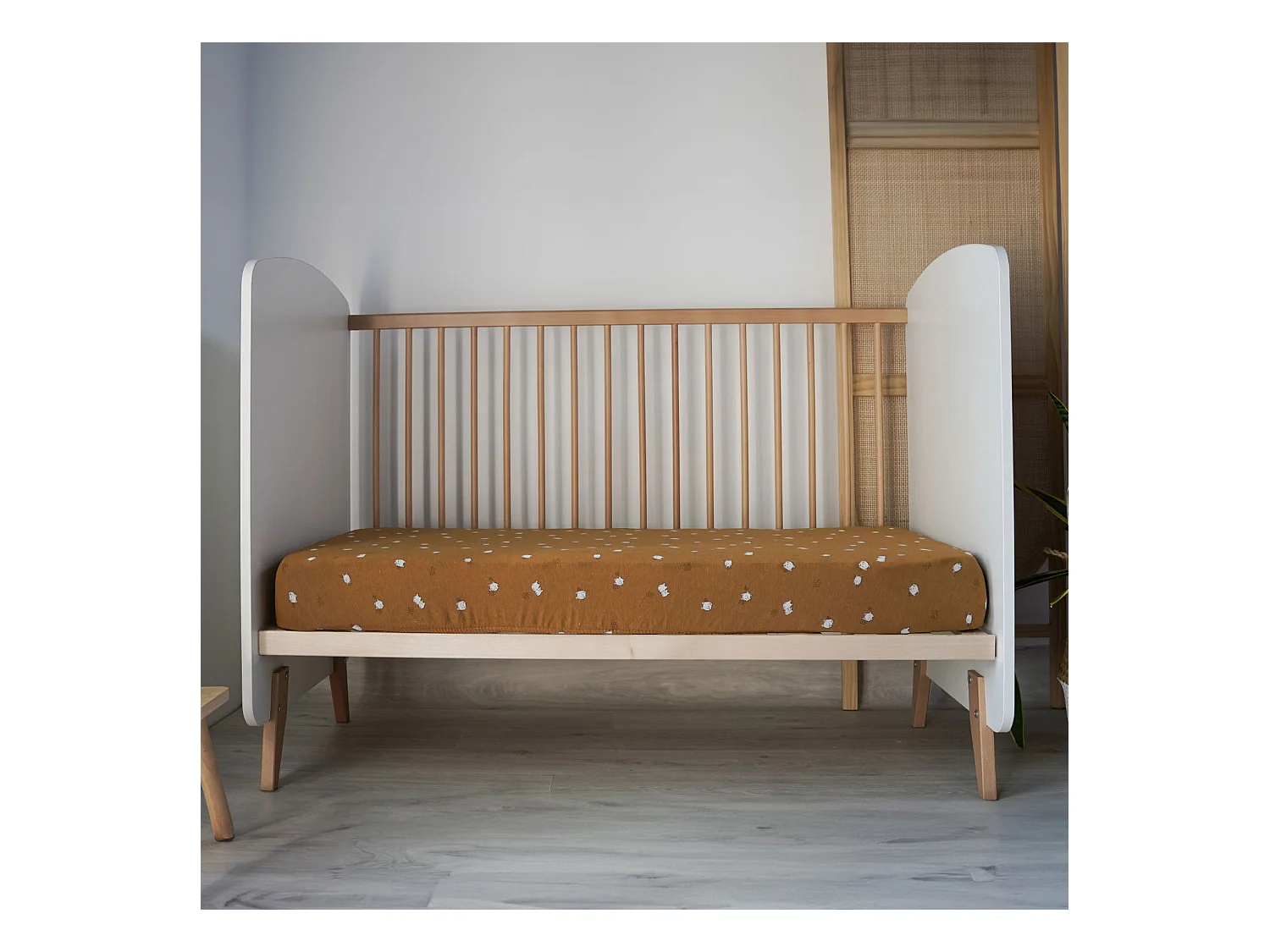 Spannbetttuch aus Baumwoll-Jersey mit kindlichem Design 70 x 140 cm