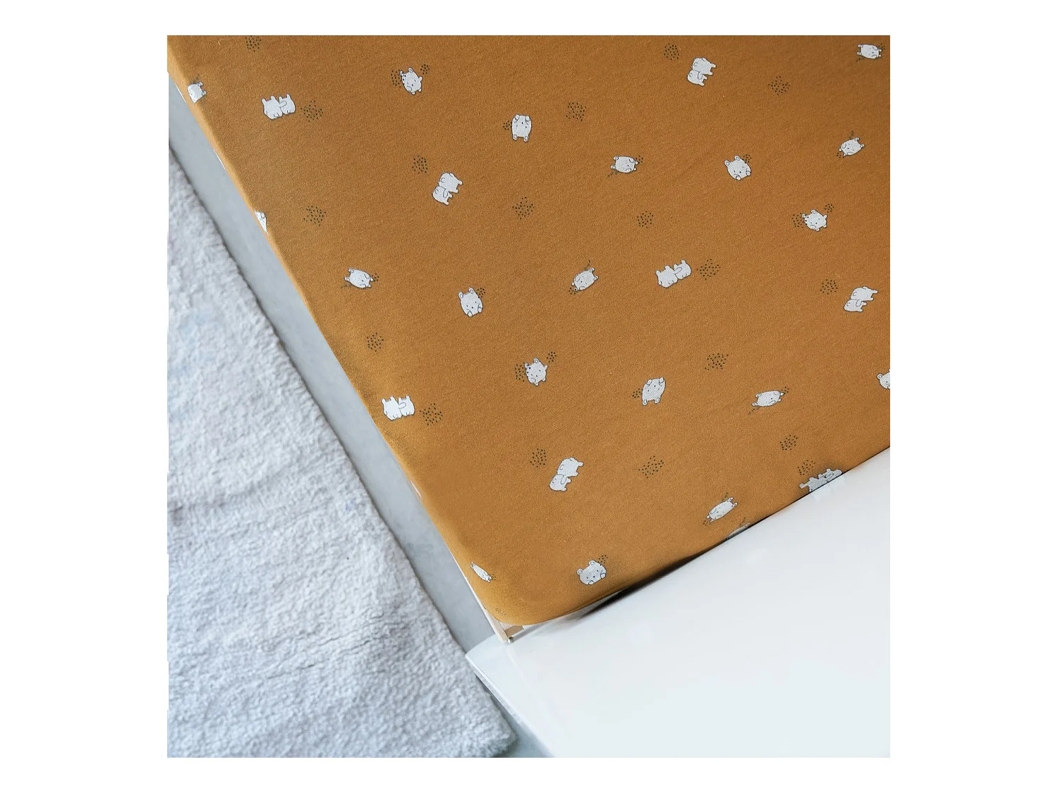 Spannbetttuch aus Baumwoll-Jersey mit kindlichem Design 70 x 140 cm