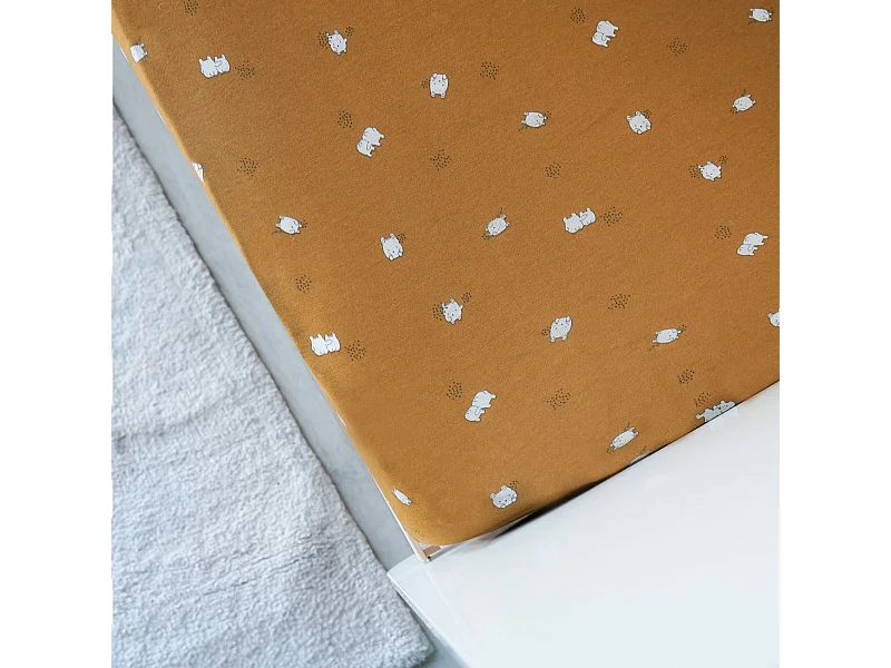 Spannbetttuch aus Baumwoll-Jersey mit kindlichem Design 70 x 140 cm