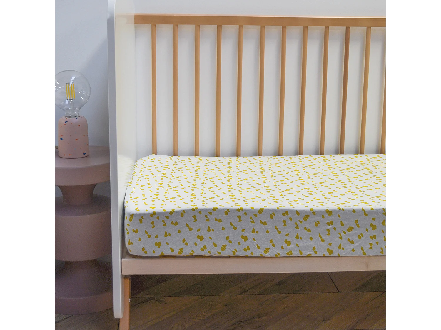 Drap housse Jersey enfant imprimé savane