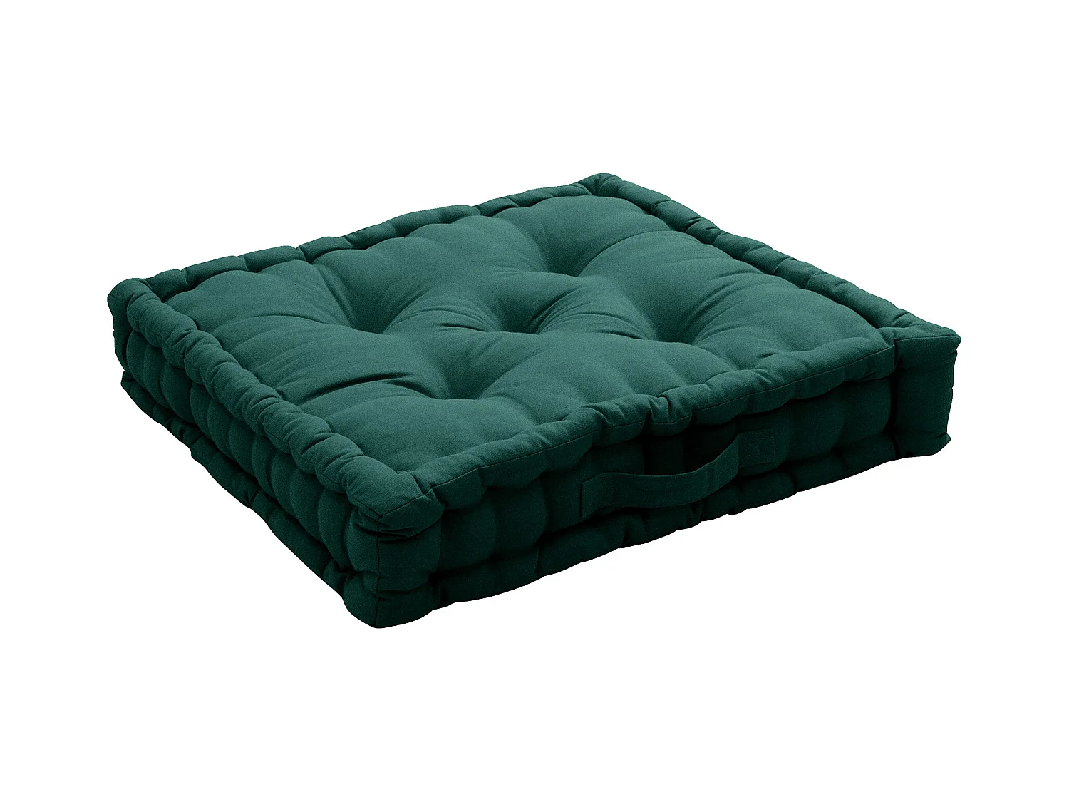 Coussin de sol uni en pur coton