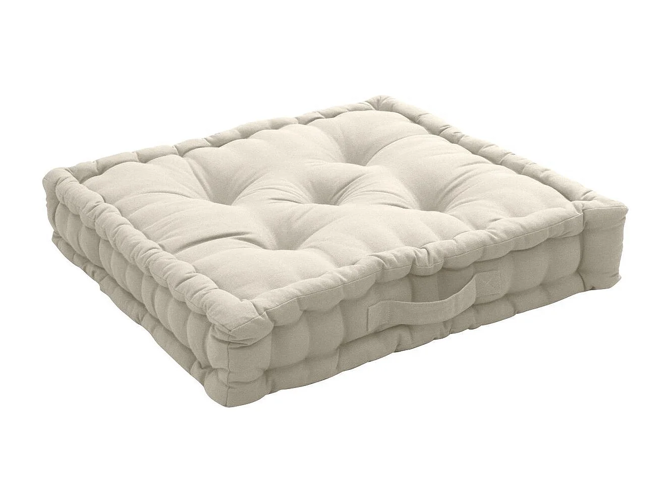 Boden Kissen uni aus reiner Baumwolle