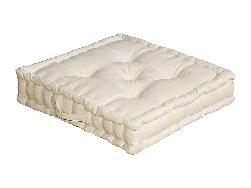 Boden Kissen uni aus reiner Baumwolle