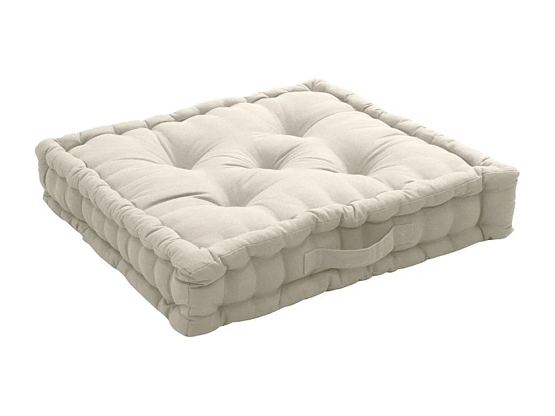 Boden Kissen uni aus reiner Baumwolle