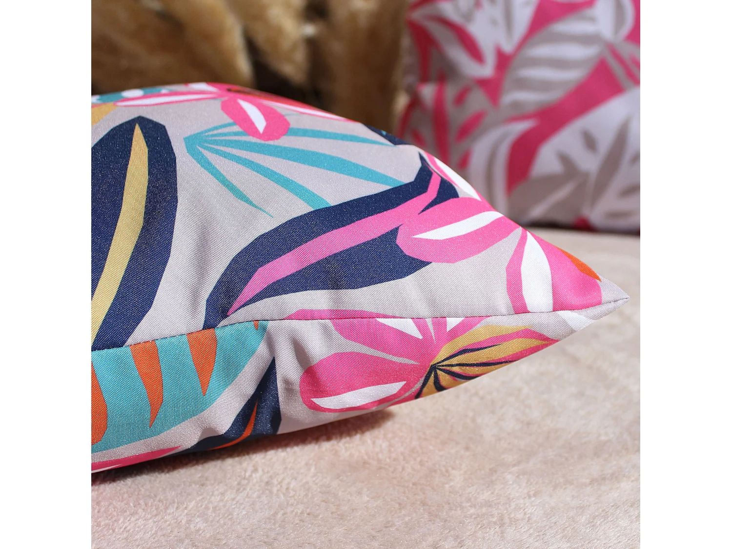 Coussin Déco d'Extérieur "Costa" 60x60cm Multicolore