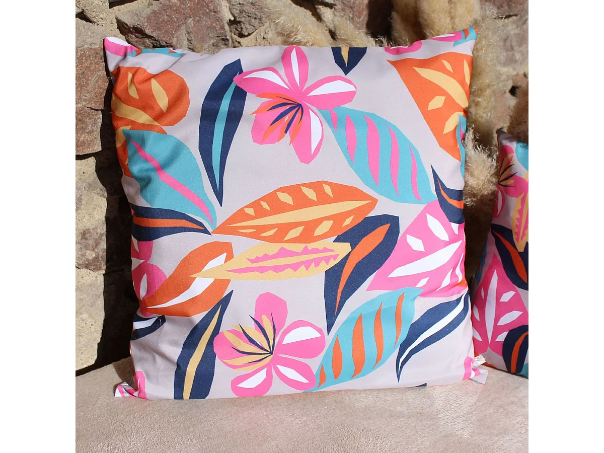 Outdoor-Kissen mit Blumenmuster