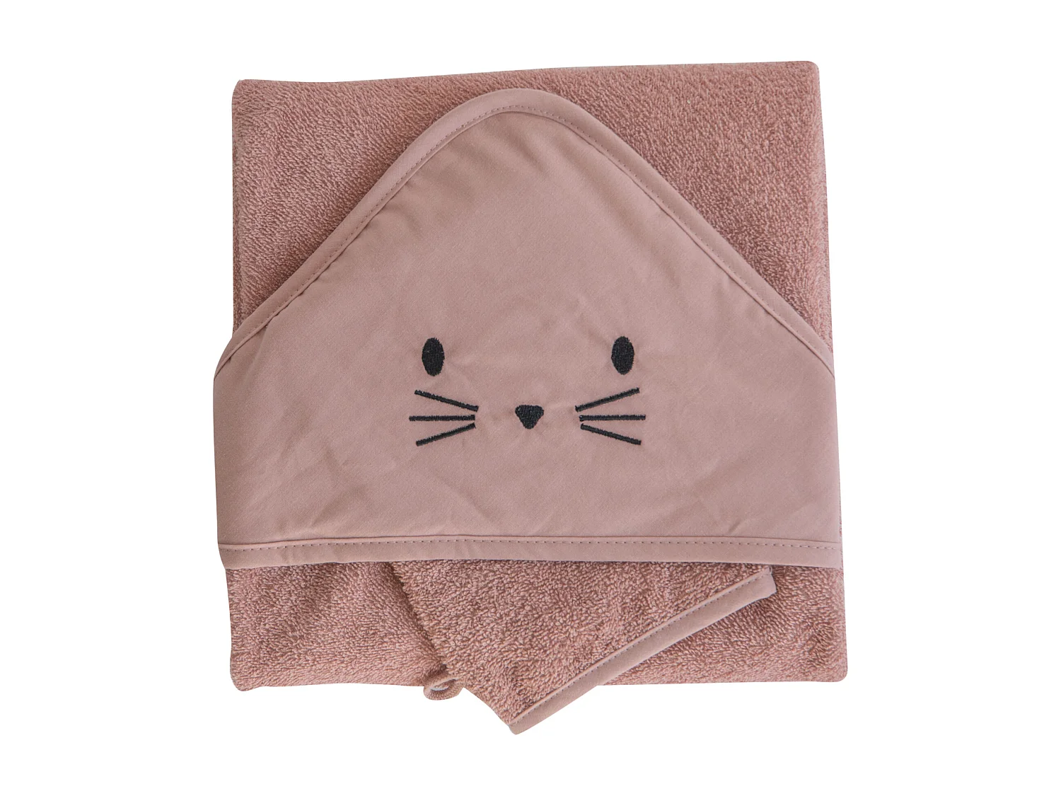 Set aus Bademantel und lustigem Handschuh