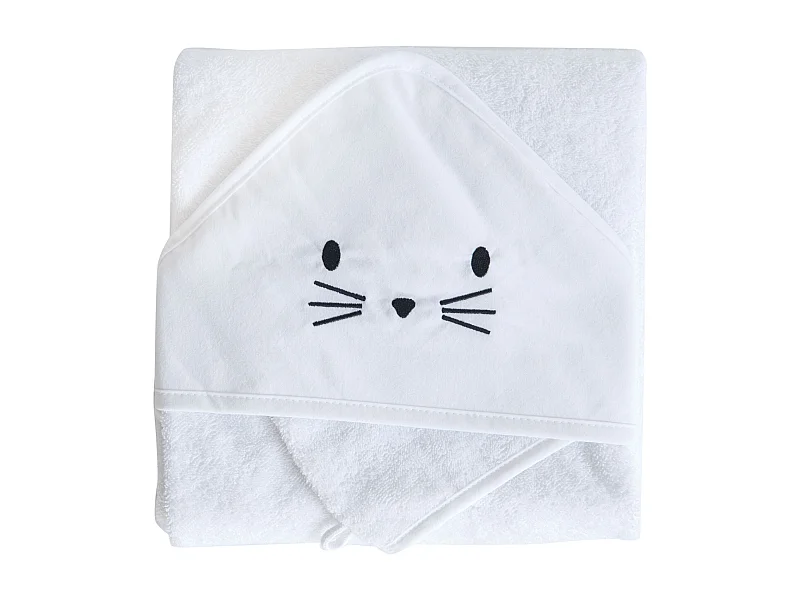 Set aus Bademantel und lustigem Handschuh