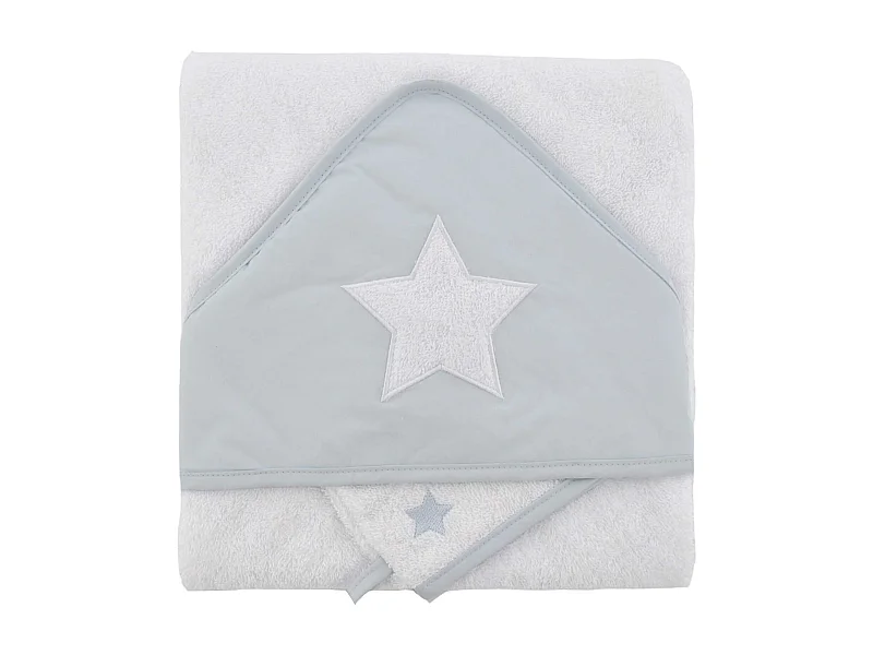 Conjunto de albornoz bordado + guante de estrella