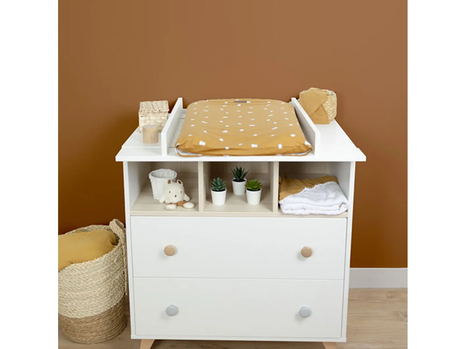 Colchón cambiador con funda de diseño infantil