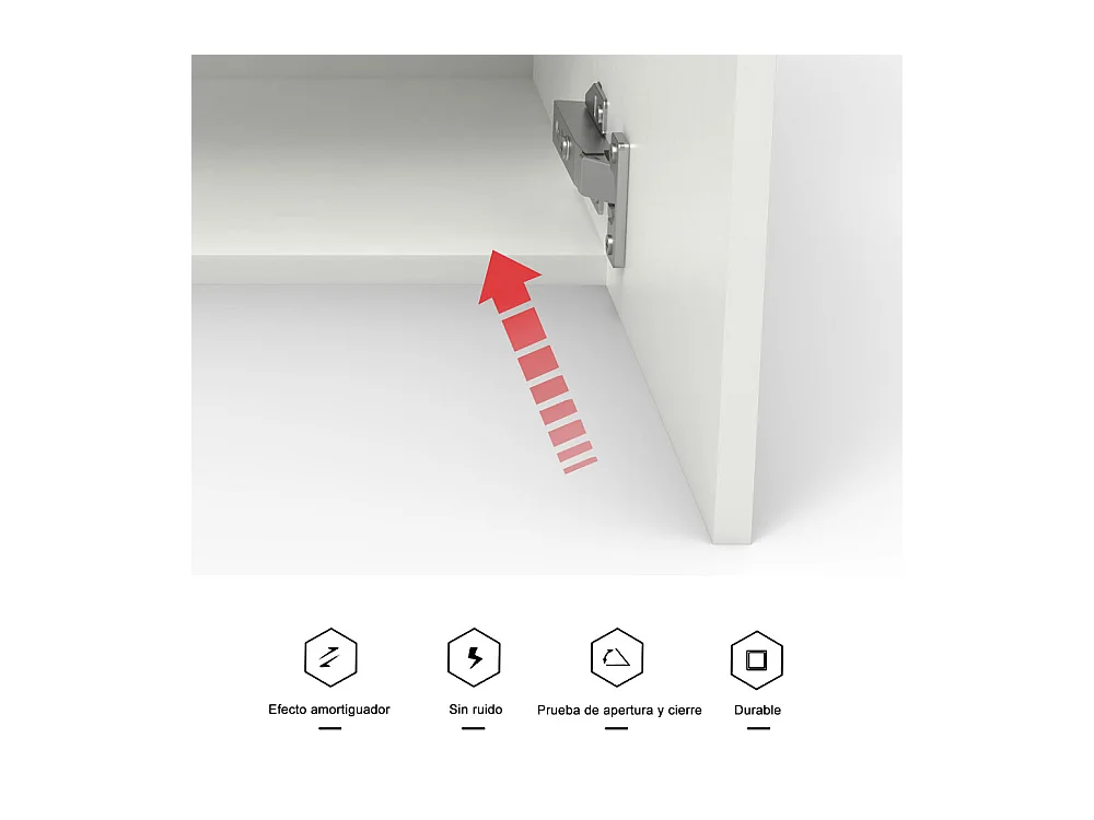 Mueble de baño flotante con lavabo, 44 x 23 x 60 cm,Color Roble,1 puerta con tirador, Muebles de Alta Calidad, AICA